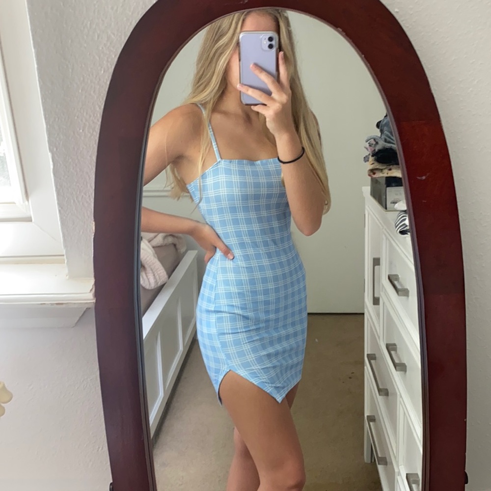 Brand:N/A size:XS(2) color:blue and white